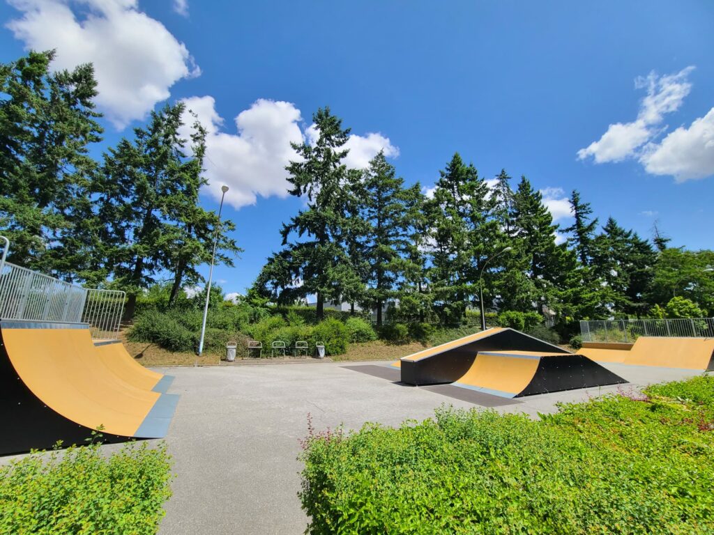 Vue du skatepark de Mainvilliers