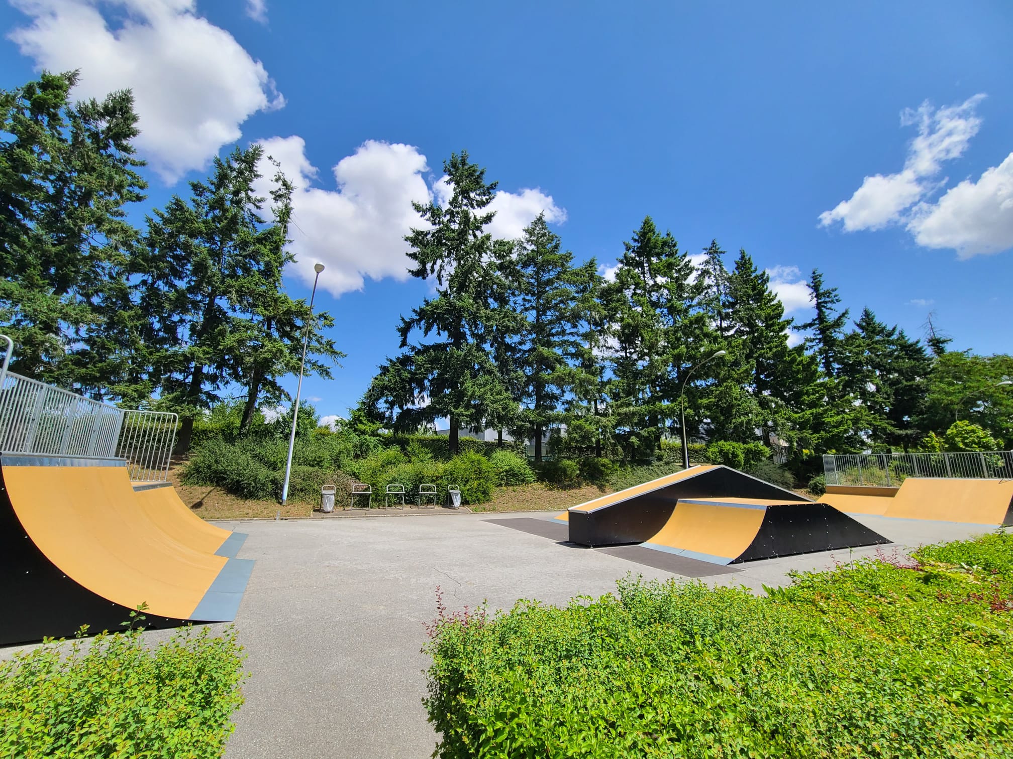 Vue du skatepark de Mainvilliers